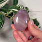 Lavender fluorite palmstone 35
