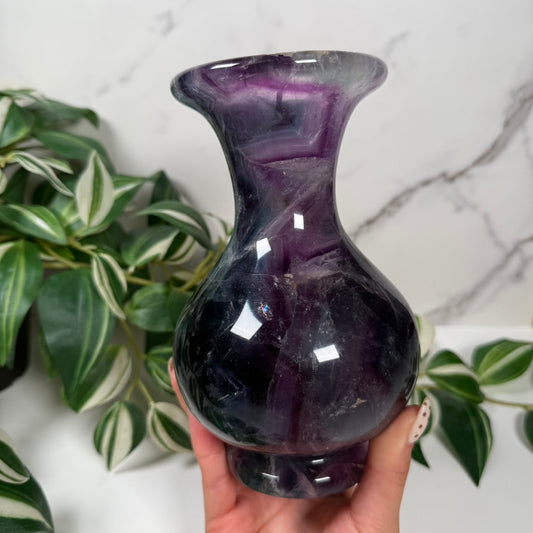 Fluorite vase