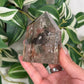 Smokey garden quartz tower