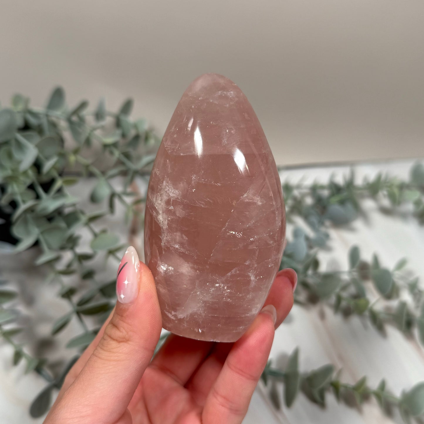 Rose quartz freeform