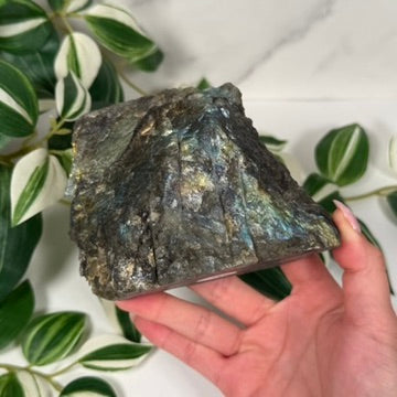 Labradorite partially polished freeform 56