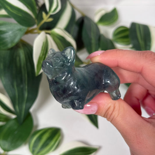 Fluorite corgi