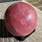 XL dark rose quartz sphere