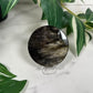 Gold sheen obsidian mirror