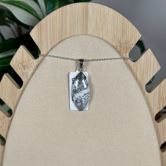 Dendritic agate pendant A