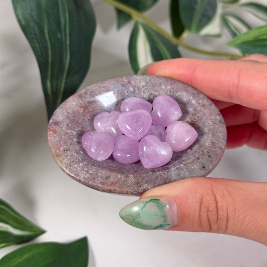 Kunzite mini heart