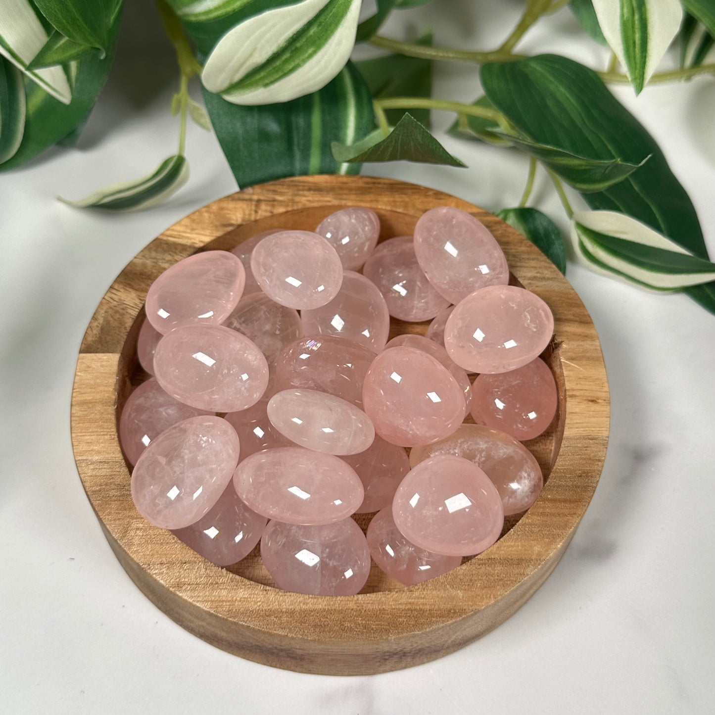 Rose quartz tumble