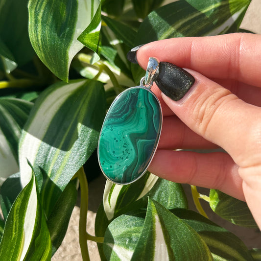 Malachite pendant