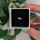 Gold plated rainbow moonstone ring (Sizes 4, 5, 6, 7)