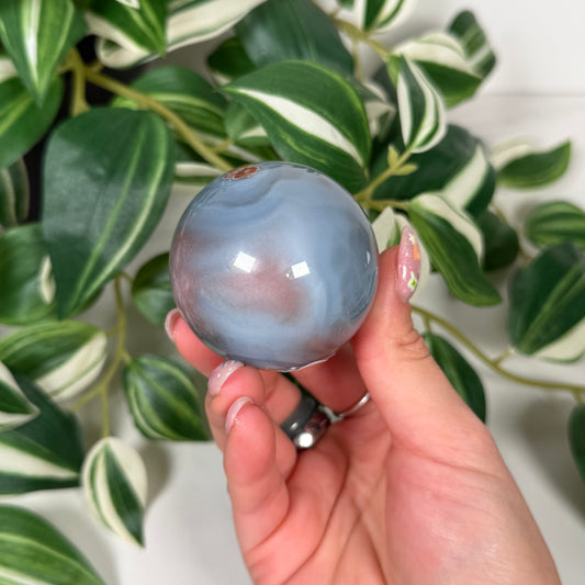 Mozambique agate sphere 61