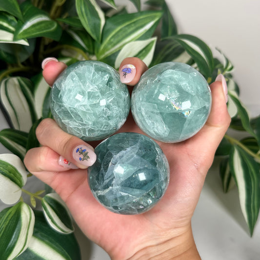 Mexican fluorite sphere - pick your own