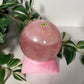 Rose quartz statement sphere