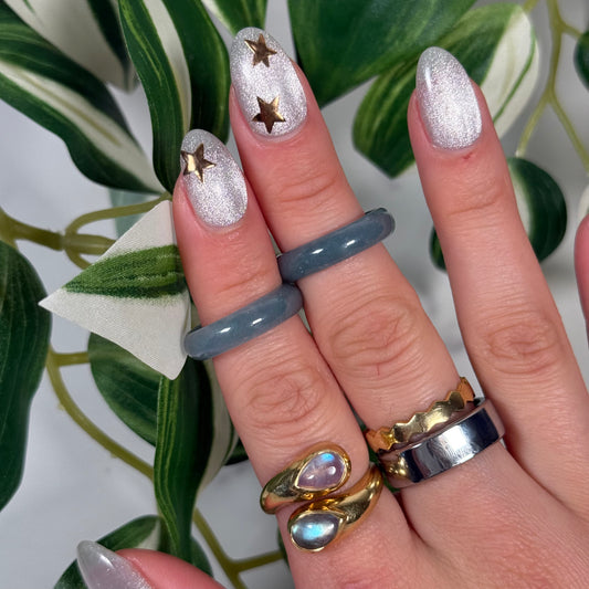 Jade band ring (Size 8, 9)