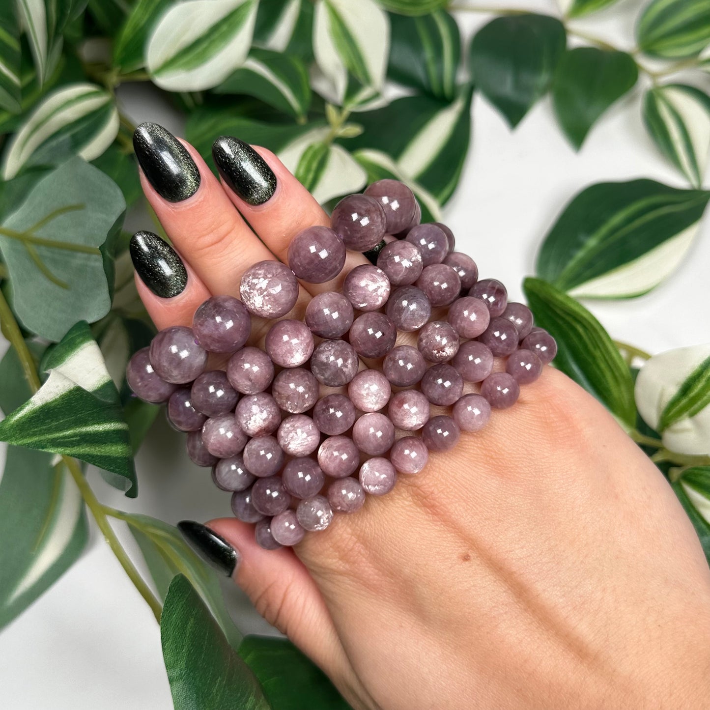 Gem lepidolite bracelet