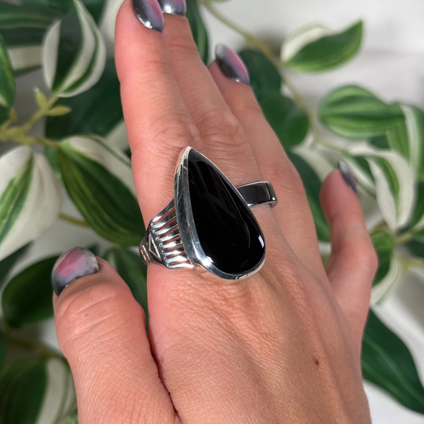 Size 12 onyx ring