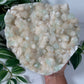 Green apophyllite with stillbite