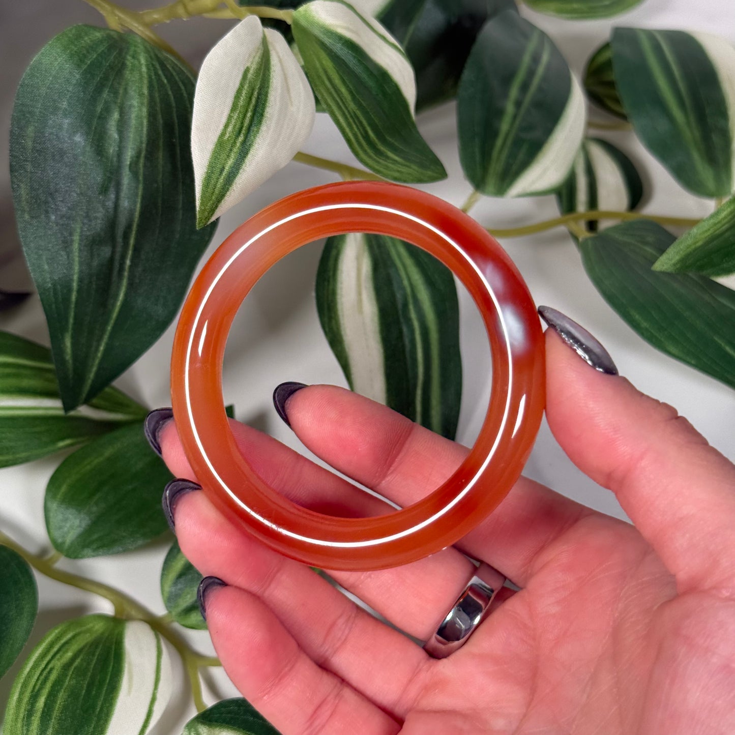 Carnelian bangle 53mm