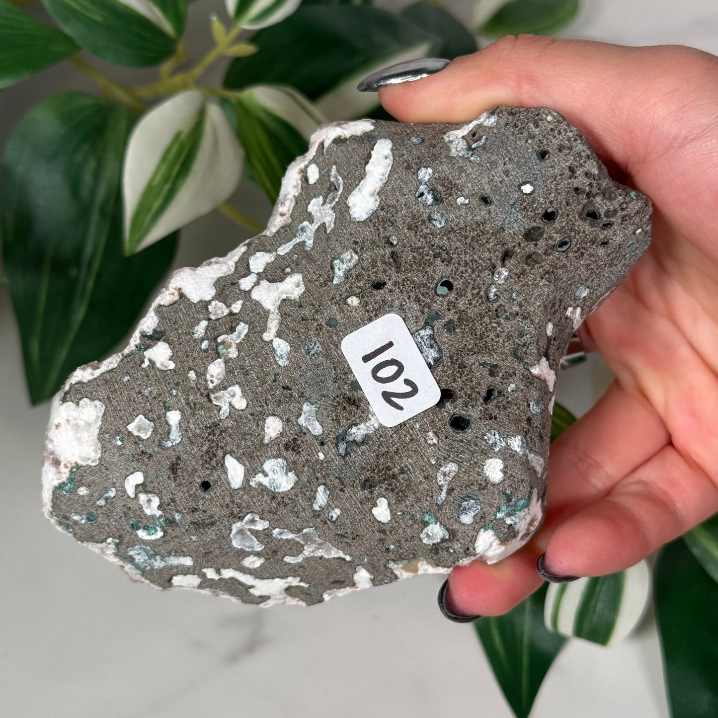 Pink heulandite with green apophyllite 102