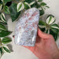 Lepidolite, pink tourmaline, smokey quartz freeform 163